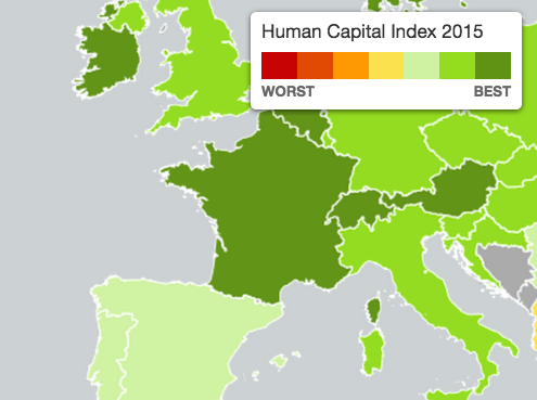 Human Capital Index 2015 – Map