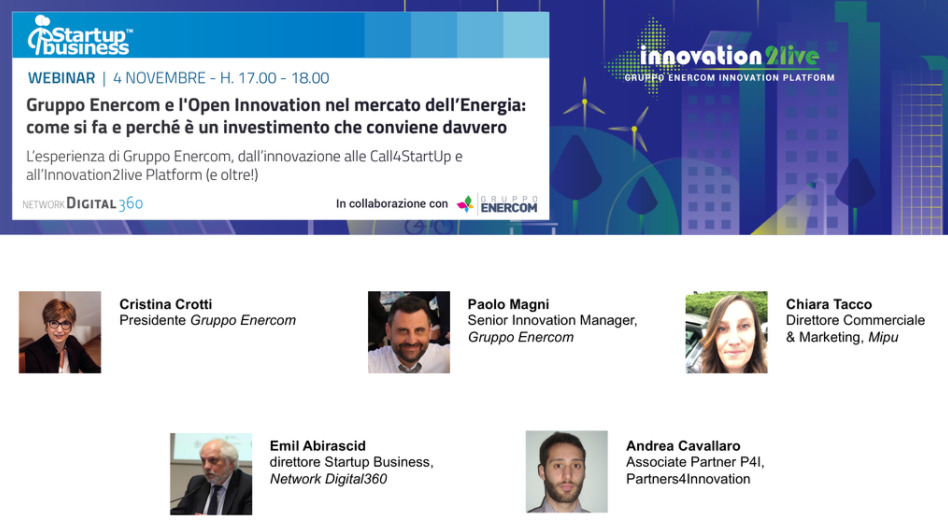 Innovation2live, ecco l’open innovation del Gruppo Enercom