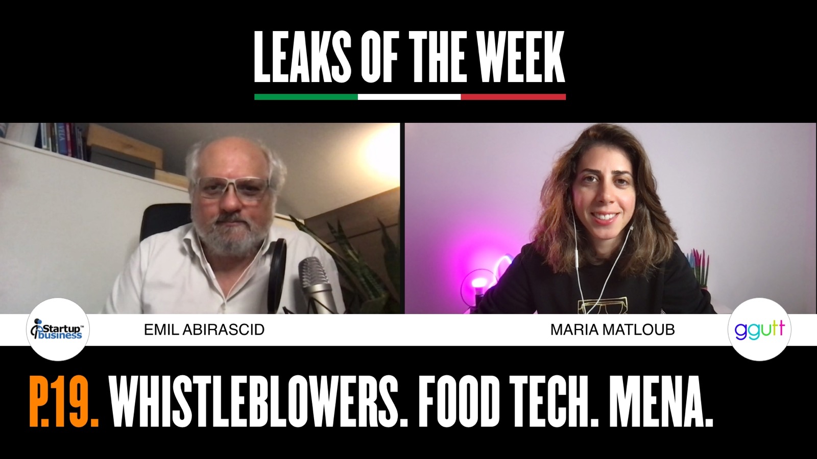 Leaks of the week #19, fughe di notizie, food tech, startup del Medio oriente