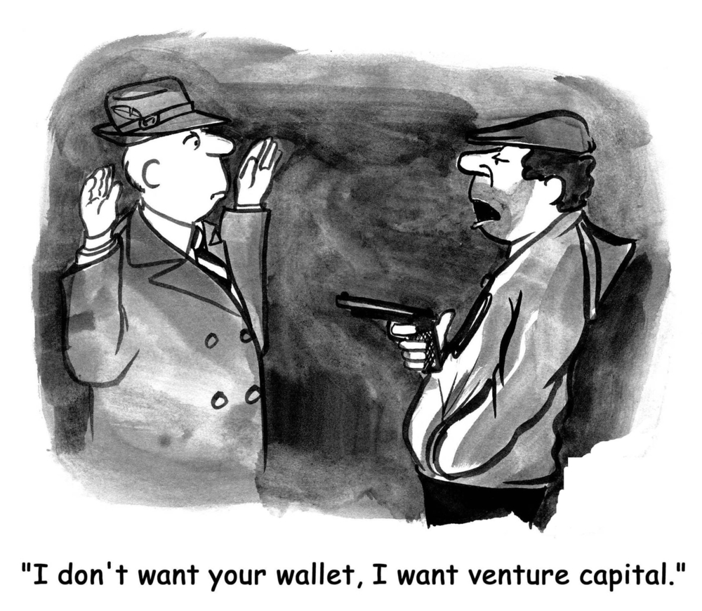 Nella vignetta che rappresenta un ladro con la pistola in mano puntata contro un ignaro signore, si legge: 